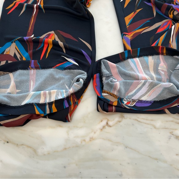 EMILIO PUCCI BLACK BAMBOO PRINT PANTS SIZE IT 44 / US 10 - Picture 15 of 15